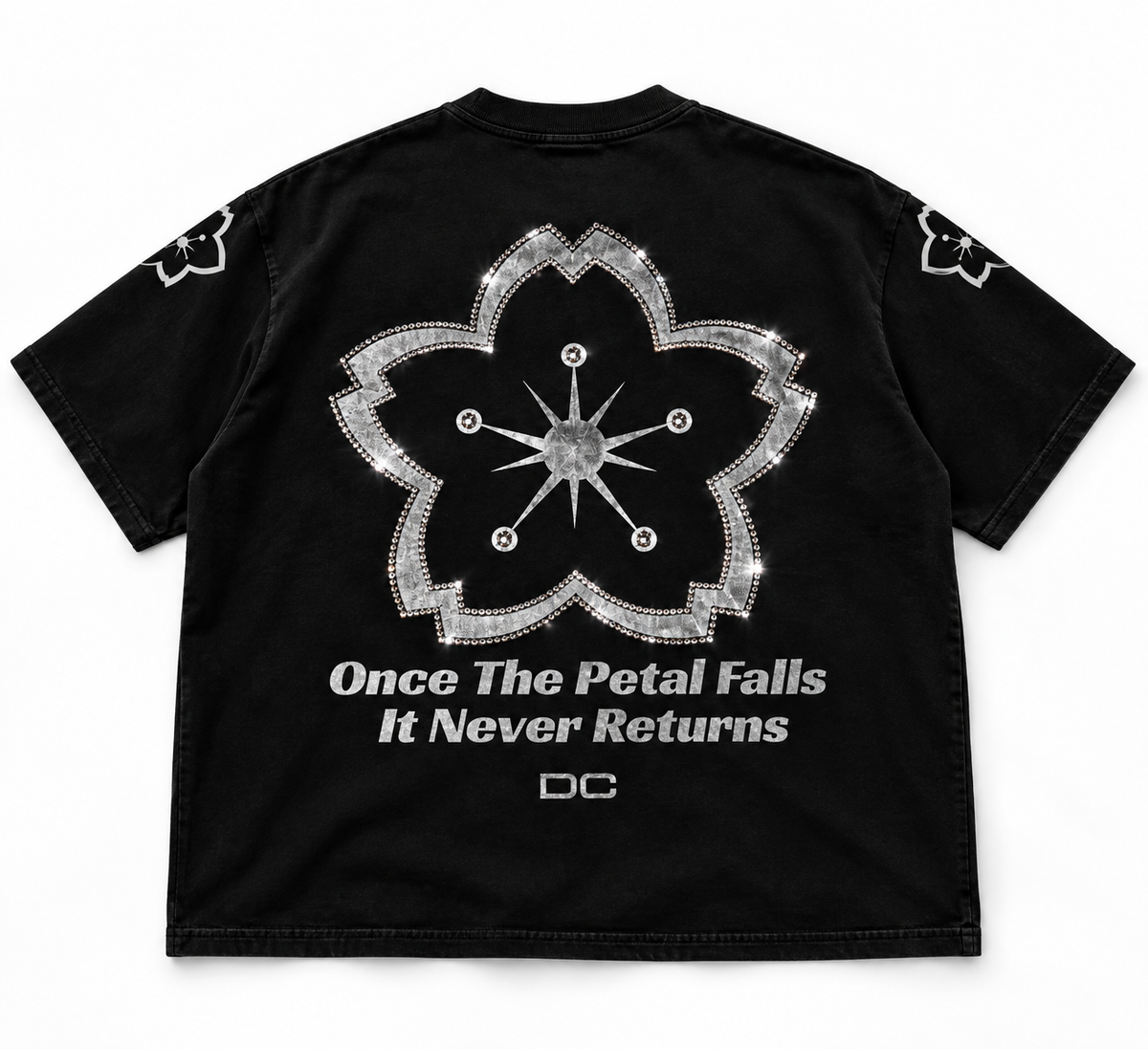 Sakura Cotton Tee (With Rhinestones)