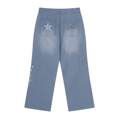 Vintage Wash Splatter Jeans (Men)