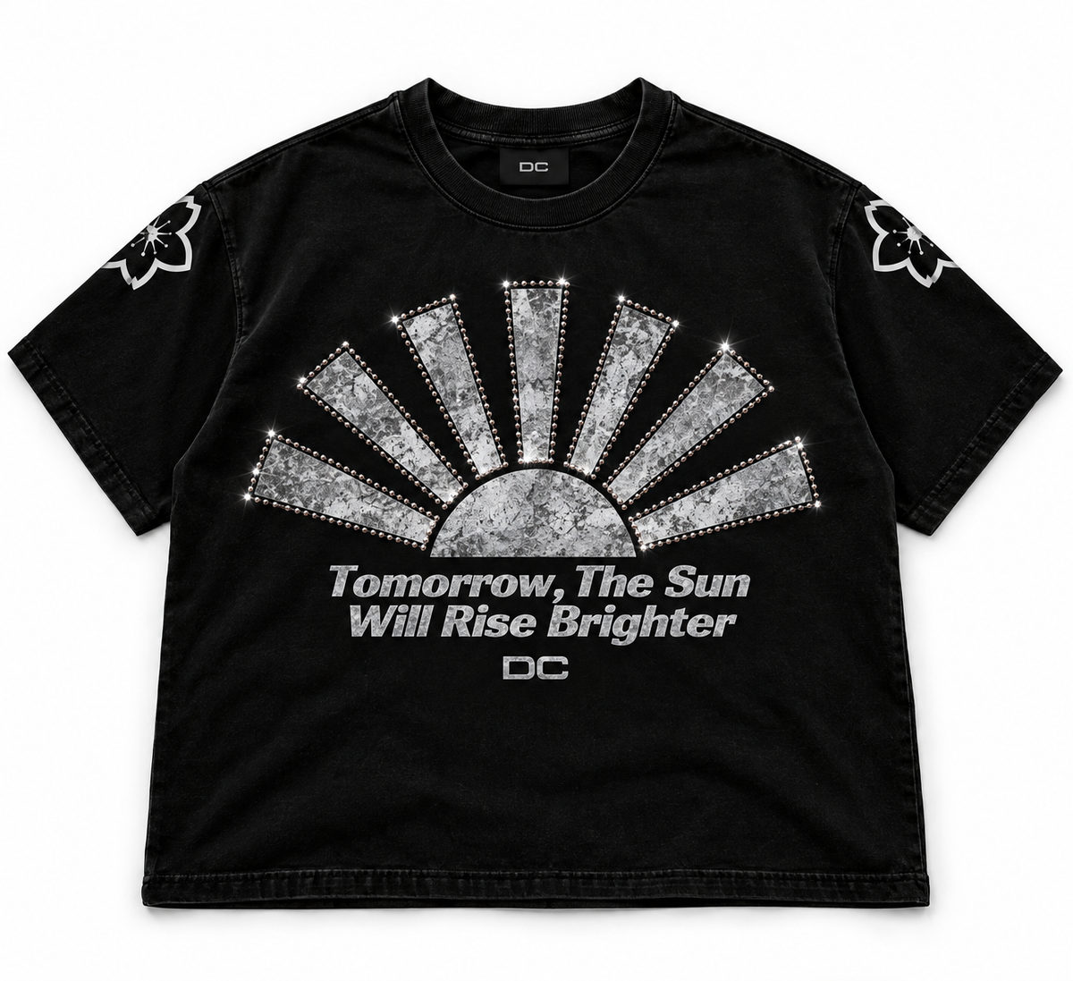 Sakura Cotton Tee (With Rhinestones)