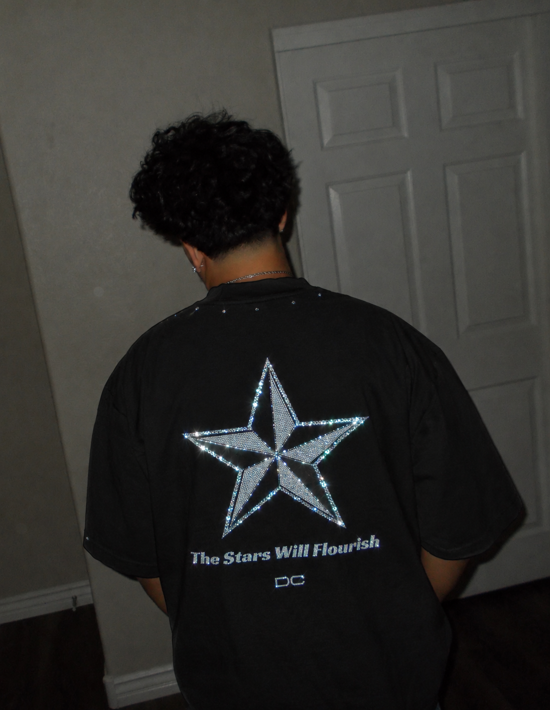 Heavyweight Cotton Tee (With Rhinestones)